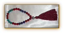 Tantric Mala Carnelian Lapis Turquoise Red Coral 27 Bead